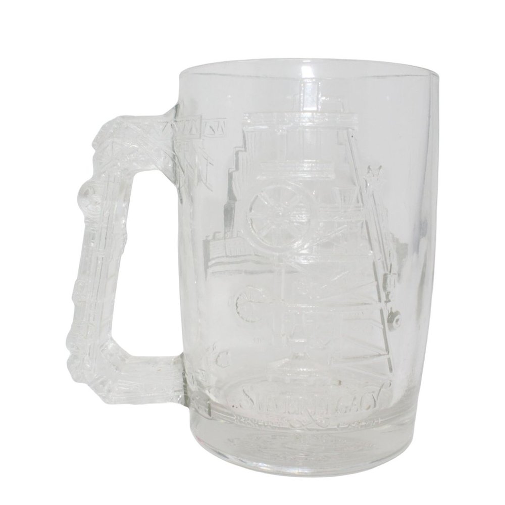 Silver Legacy Resort Casino Reno Nevada Heavy Glass 24 oz Mug Stein Oil Rig - Picture 2 of 5